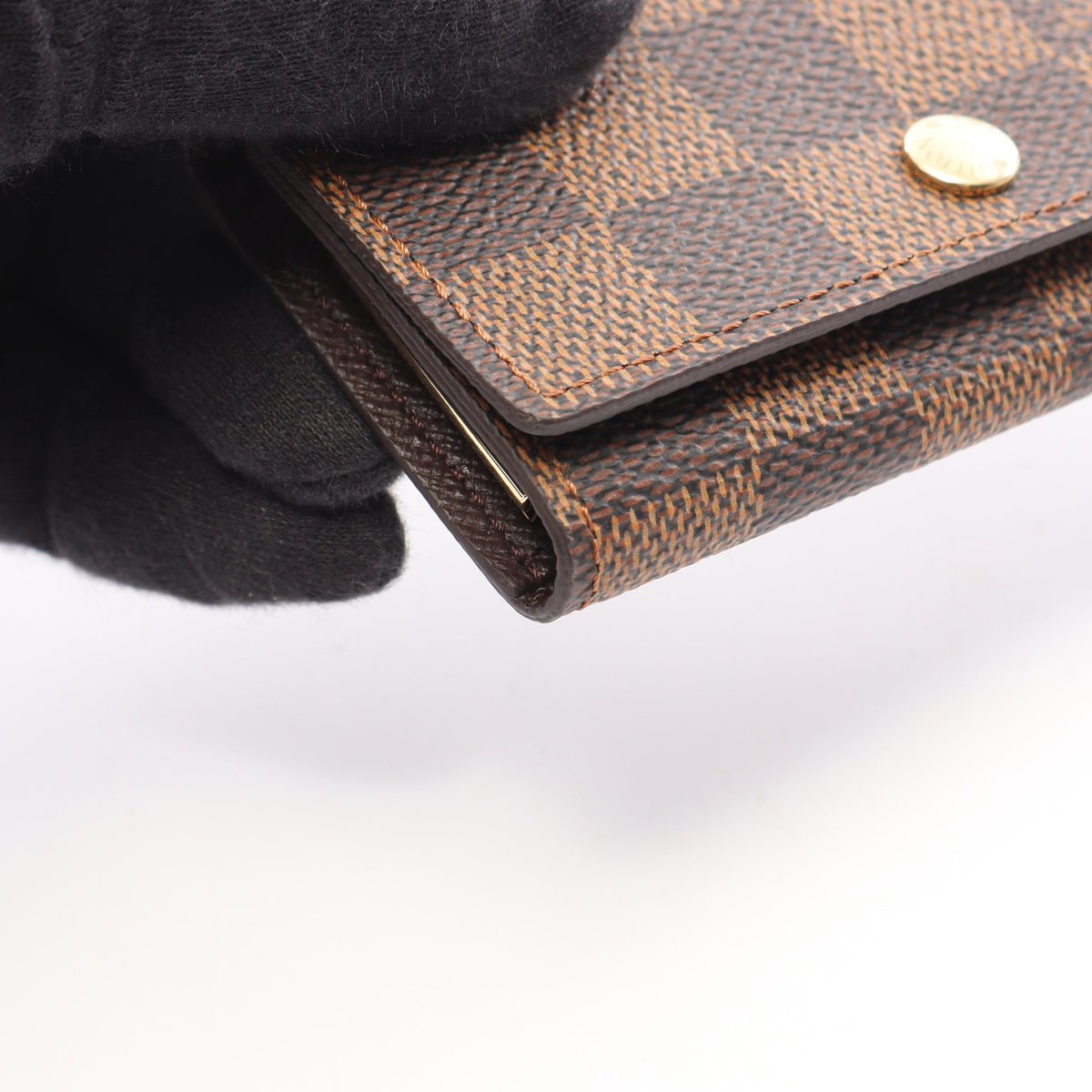 ミュルティクレ4 ダミエエベヌ 4連 キーケース PVC ブラウン ルイヴィトン 財布・小物 LOUIS VUITTON