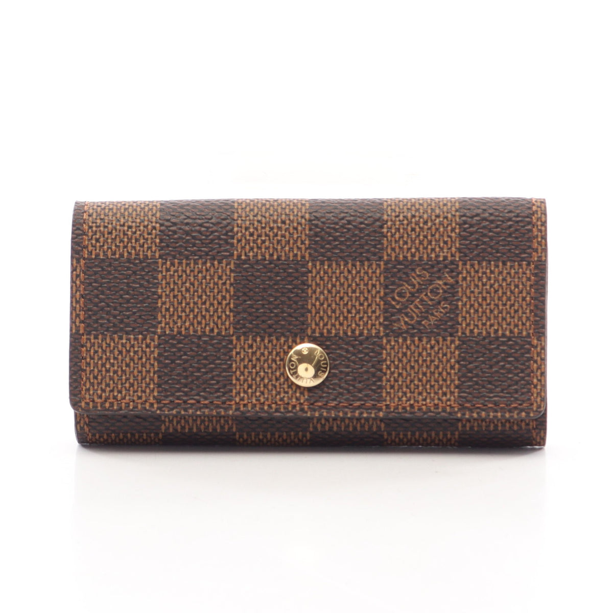 ミュルティクレ4 ダミエエベヌ 4連 キーケース PVC ブラウン ルイヴィトン 財布・小物 LOUIS VUITTON