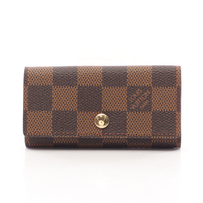 ミュルティクレ4 ダミエエベヌ 4連 キーケース PVC ブラウン ルイヴィトン 財布・小物 LOUIS VUITTON