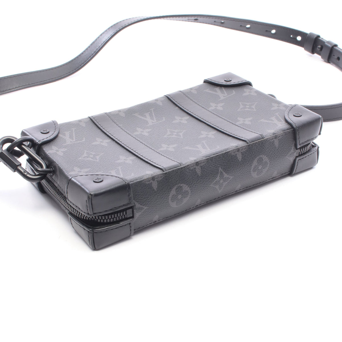 ソフトトランク ウォレット モノグラムエクリプス ショルダーウォレット PVC レザー ブラック ルイヴィトン