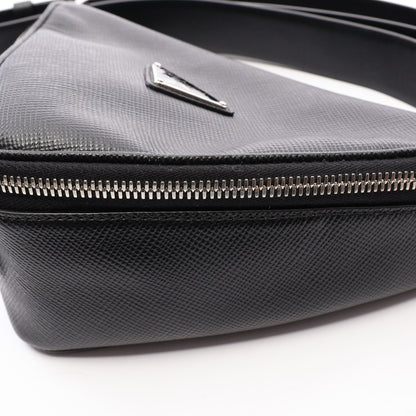 SAFFIANOSA CUIR ショルダーバッグ サフィアーノレザー ブラック プラダ