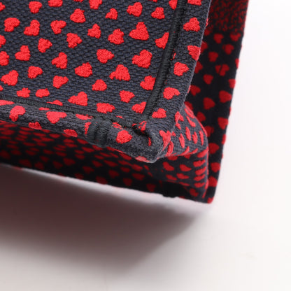 BOOK TOTE ブックトート ミディアム ハンドバッグ トートバッグ キャンバス ネイビー レッド クリスチャンディオール