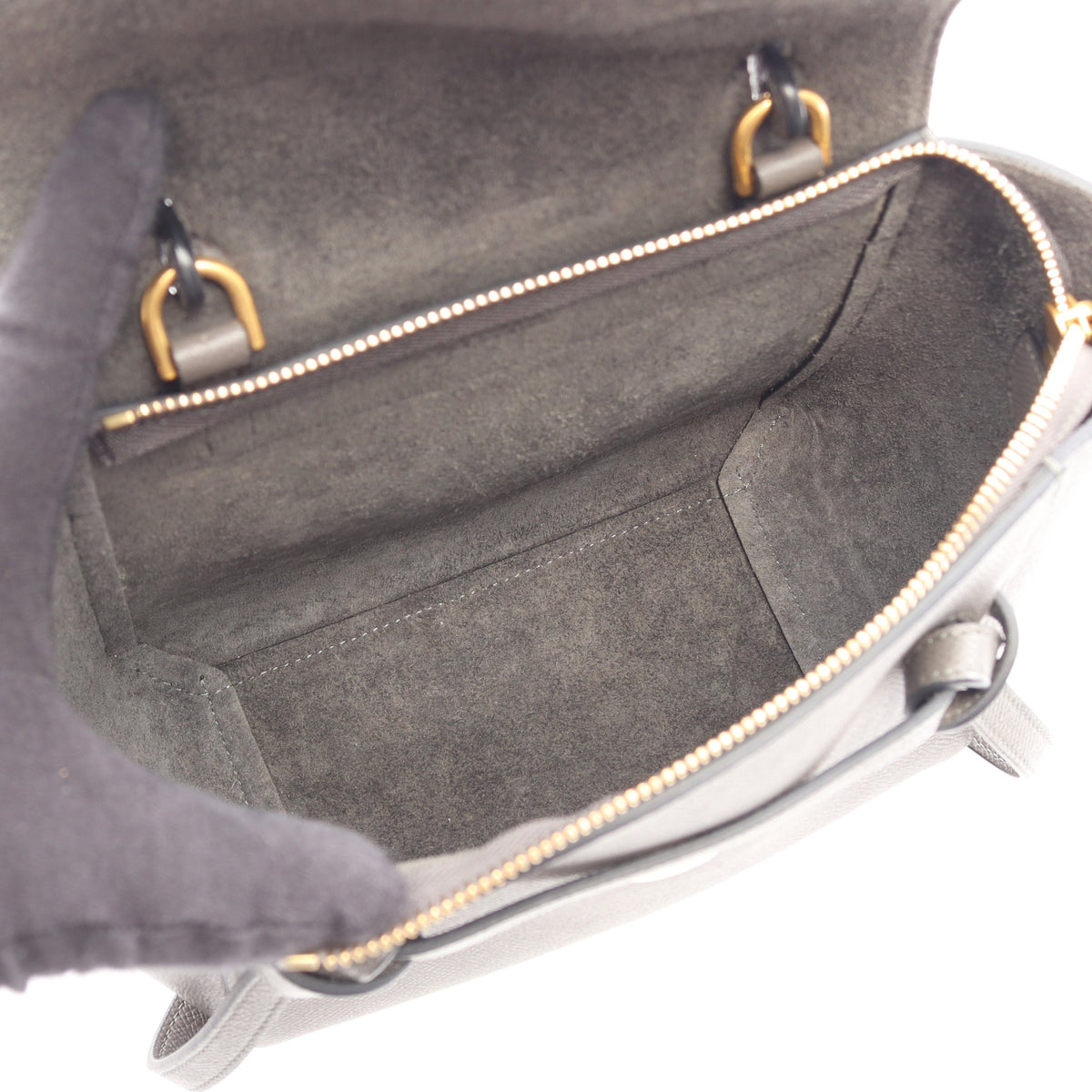 BELT BAG NANO ベルトバッグ ナノ 2WAY ハンドバッグ レザー グレー セリーヌ