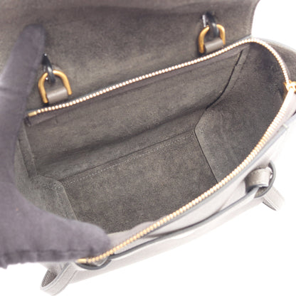 BELT BAG NANO ベルトバッグ ナノ 2WAY ハンドバッグ レザー グレー セリーヌ