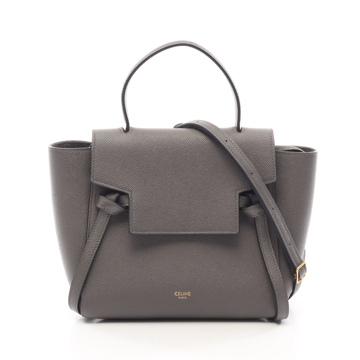BELT BAG NANO ベルトバッグ ナノ 2WAY ハンドバッグ レザー グレー セリーヌ
