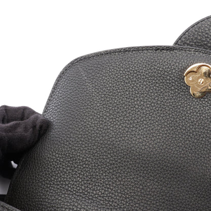 LVポンヌフ ソフトMM ノワール ショルダーバッグ レザー ブラック ルイヴィトン