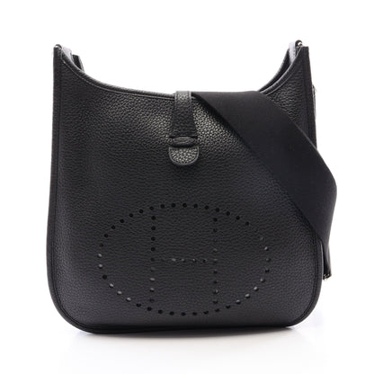 エヴリン 3 トロワ PM ショルダーバッグ トリヨンクレマンス ブラック シルバー金具 □O刻印 エルメス
