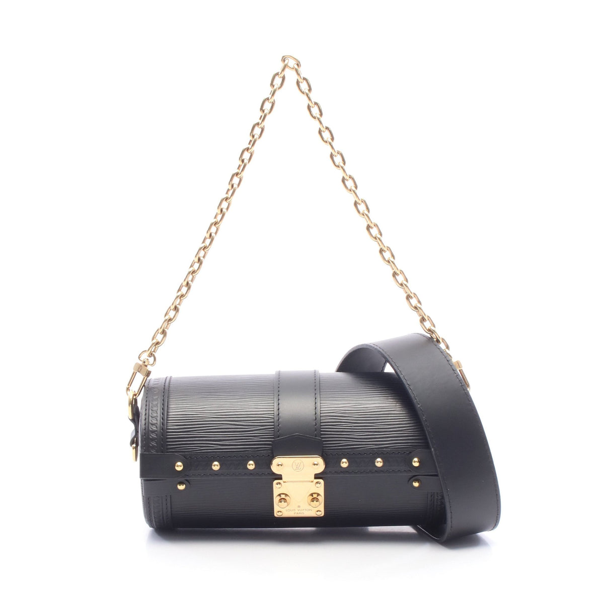 パピヨン トランク エピ 2WAY チェーンハンドバッグ レザー ブラック ルイヴィトン バッグ LOUIS VUITTON