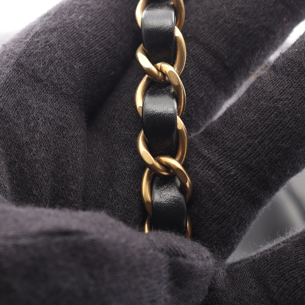 シャネル22 バックパック ナップサック レザー ブラック ゴールド金具 シャネル