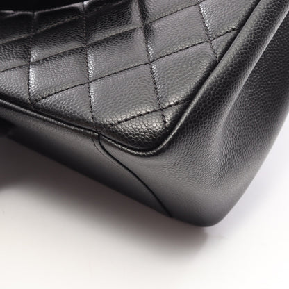 マトラッセ グランドショッピング GST チェーンショルダーバッグ チェーントートバッグ キャビアスキン ブラック シルバー金具 シャネル