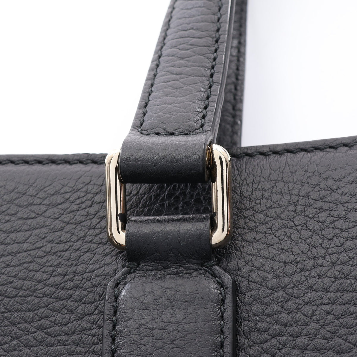 バンブー タッセル 2WAY ハンドバッグ トートバッグ レザー ブラック グッチ
