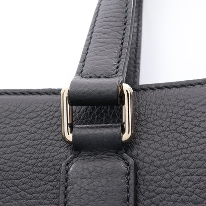 バンブー タッセル 2WAY ハンドバッグ トートバッグ レザー ブラック グッチ