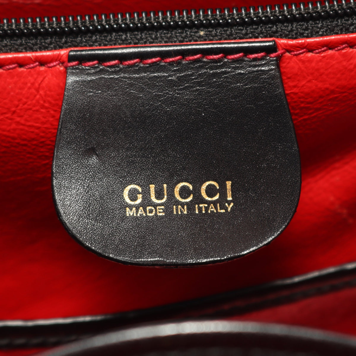 バンブー ハンドバッグ レザー ブラック グッチ バッグ GUCCI