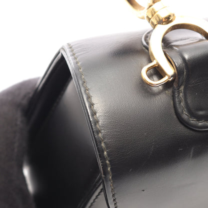 バンブー ハンドバッグ レザー ブラック グッチ バッグ GUCCI