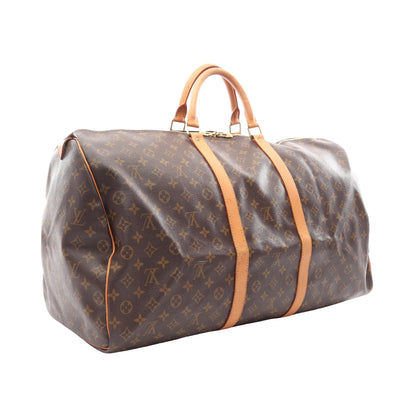 キーポル60 モノグラム ボストンバッグ PVC レザー ブラウン ルイヴィトン バッグ LOUIS VUITTON