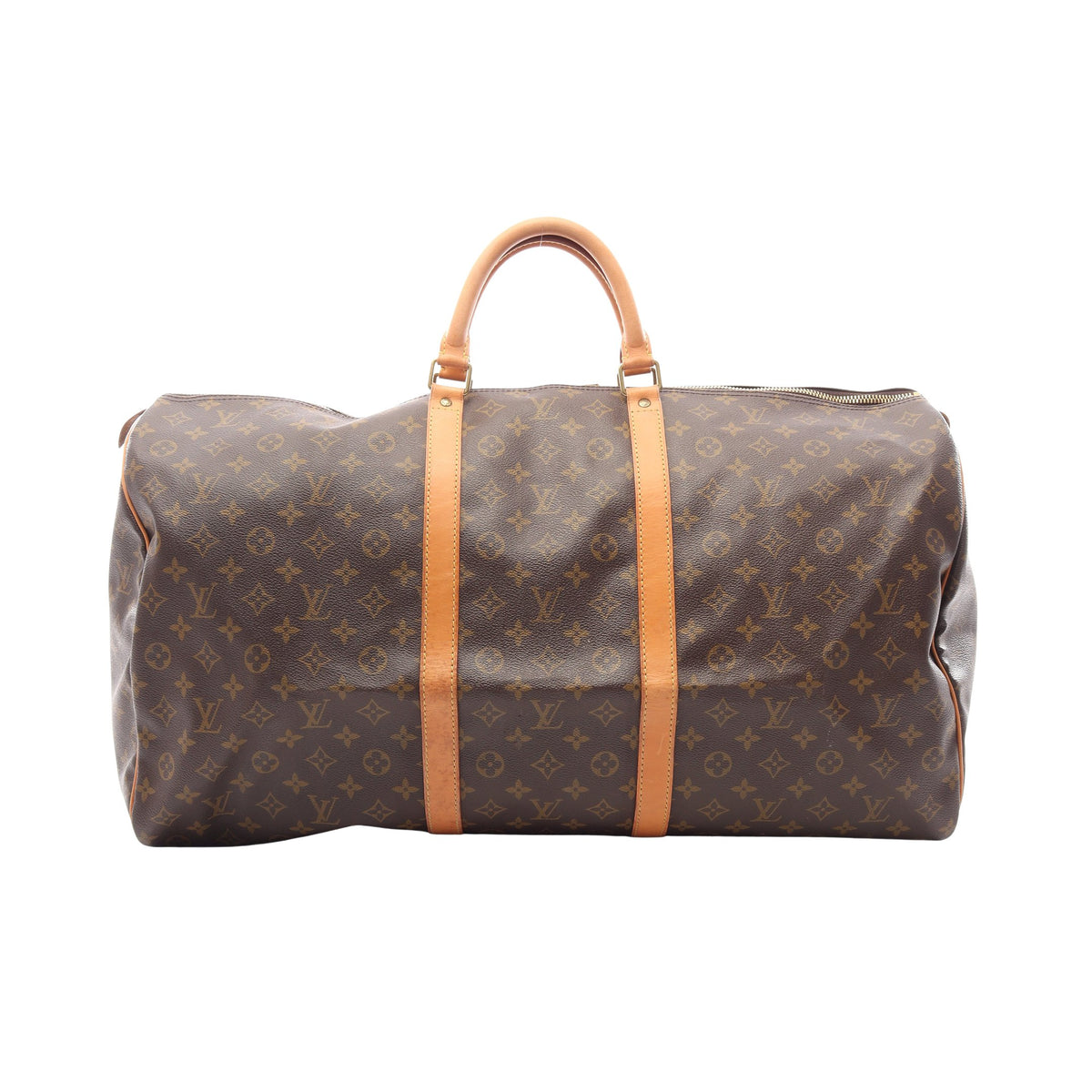 キーポル60 モノグラム ボストンバッグ PVC レザー ブラウン ルイヴィトン バッグ LOUIS VUITTON