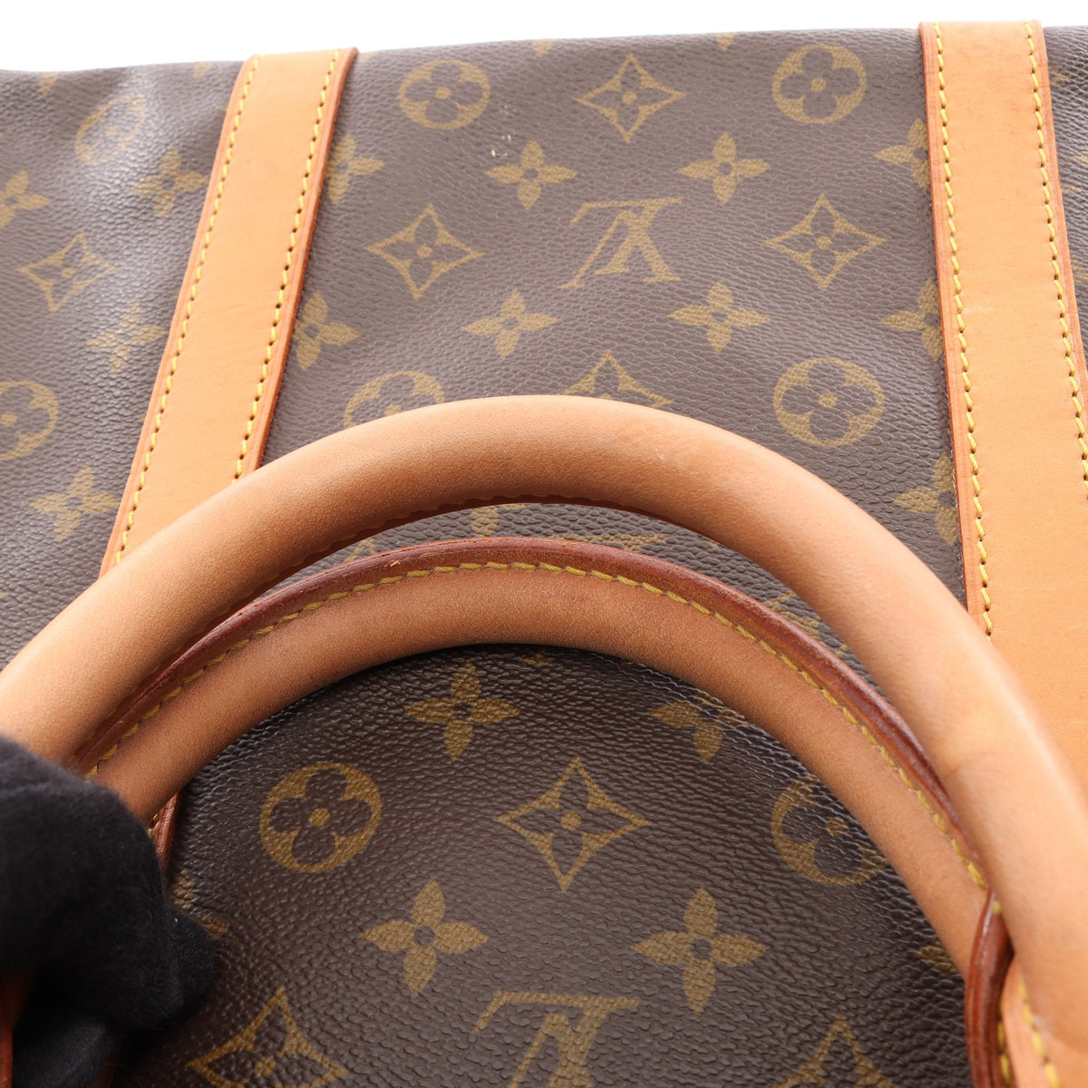 キーポル60 モノグラム ボストンバッグ PVC レザー ブラウン ルイヴィトン バッグ LOUIS VUITTON