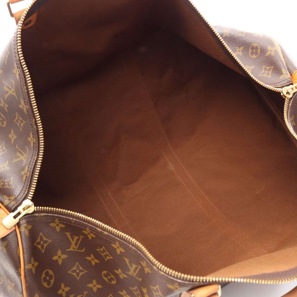 キーポル60 モノグラム ボストンバッグ PVC レザー ブラウン ルイヴィトン バッグ LOUIS VUITTON