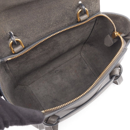 BELT BAG NANO ベルトバッグ ナノ 2WAY ハンドバッグ レザー グレー セリーヌ