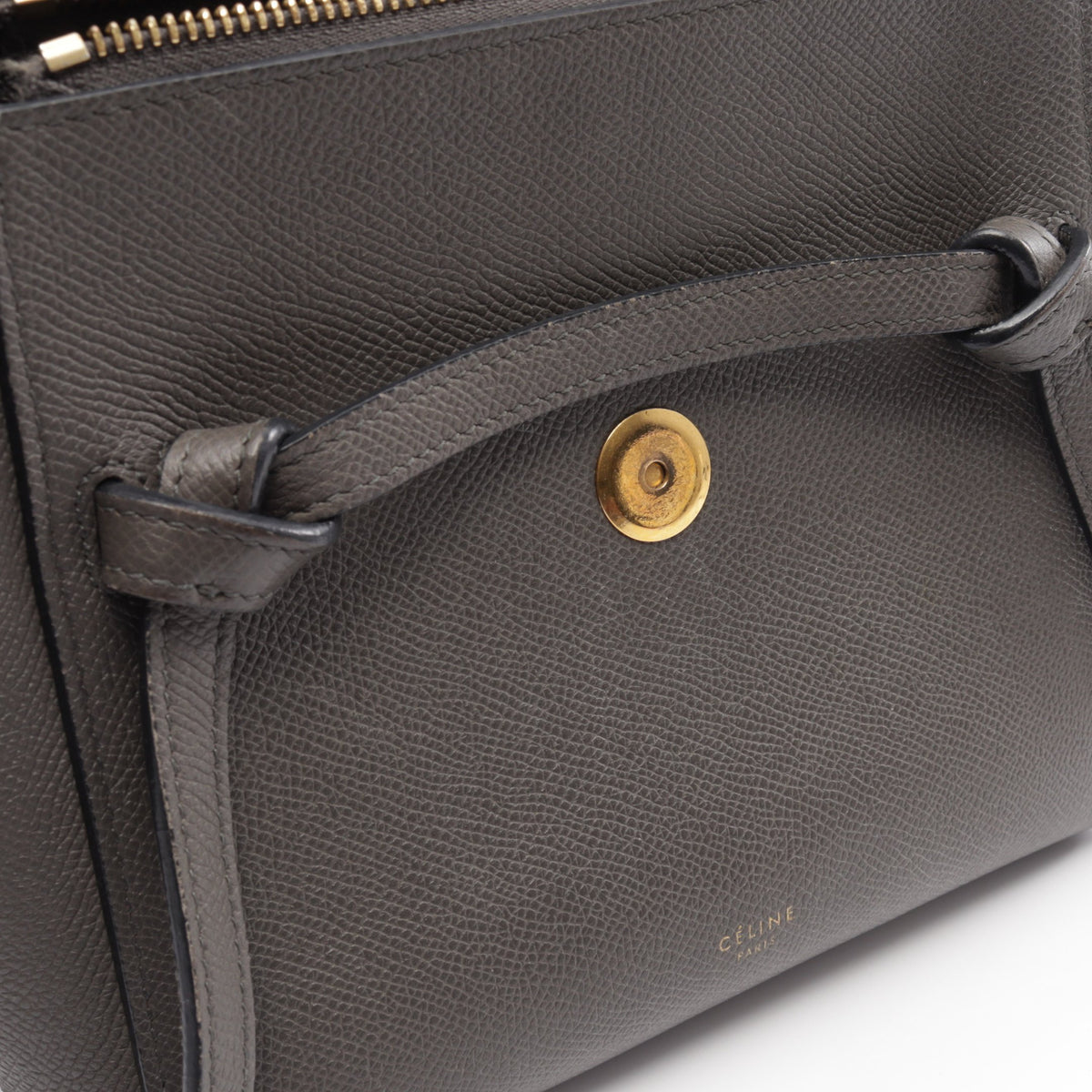 BELT BAG NANO ベルトバッグ ナノ 2WAY ハンドバッグ レザー グレー セリーヌ