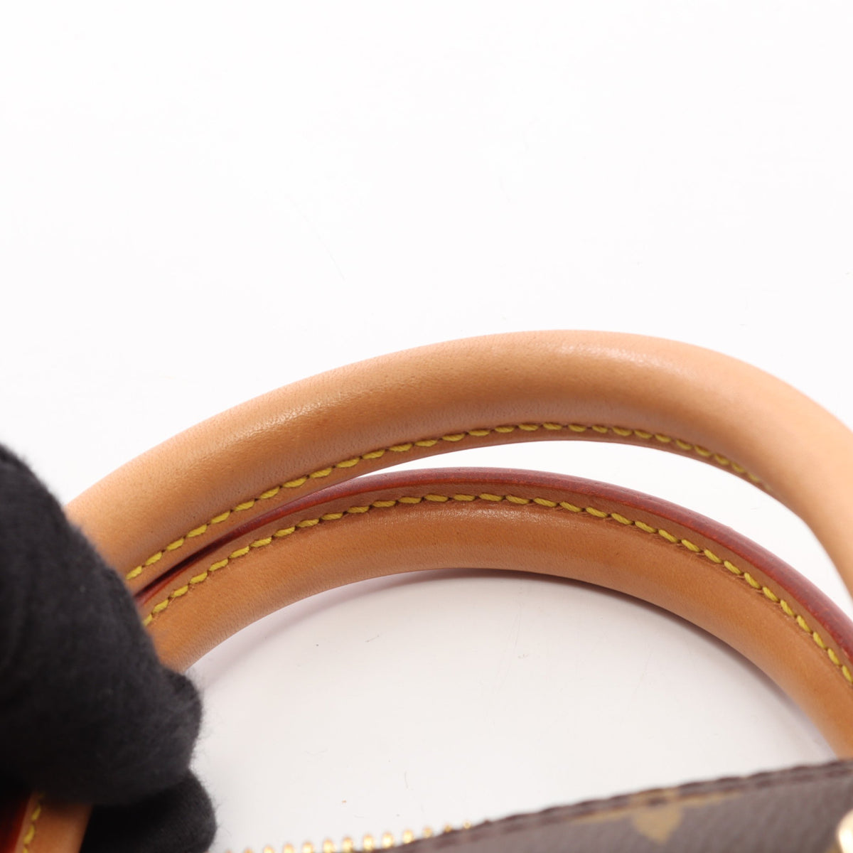 ドーヴィル ボーリングヴァニティ モノグラム ハンドバッグ PVC レザー ブラウン ルイヴィトン
