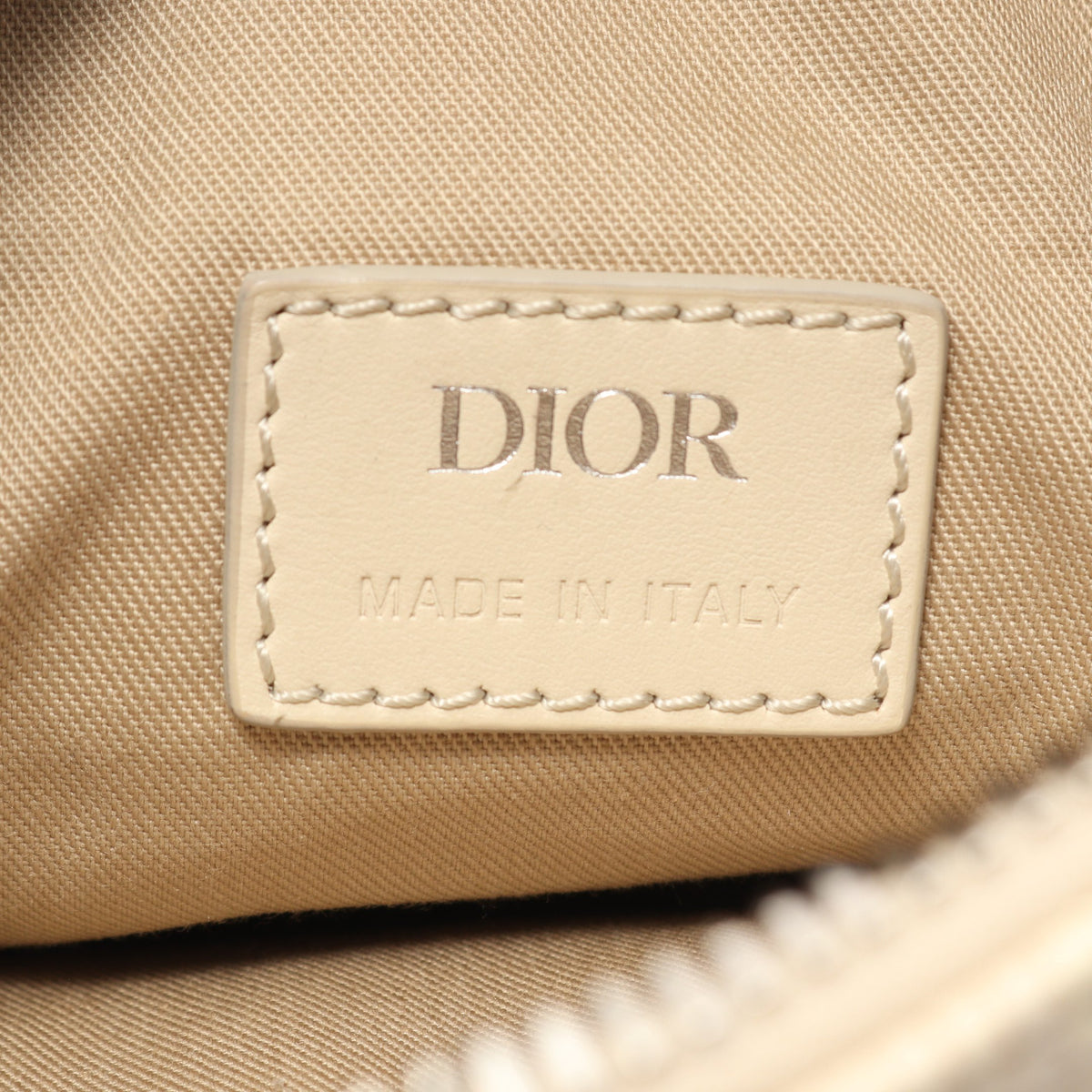ノーティック CDダイヤモンド サドルバッグ ボディバッグ PVC ファブリック レザー アイボリー マルチカラー クリスチャンディオール