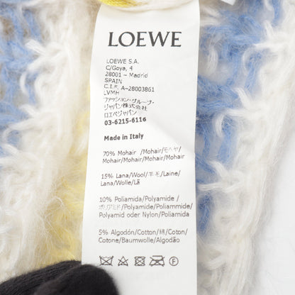 アナグラム ボーダー セーター モヘヤ ウール ホワイト マルチカラー ロエベ トップス LOEWE