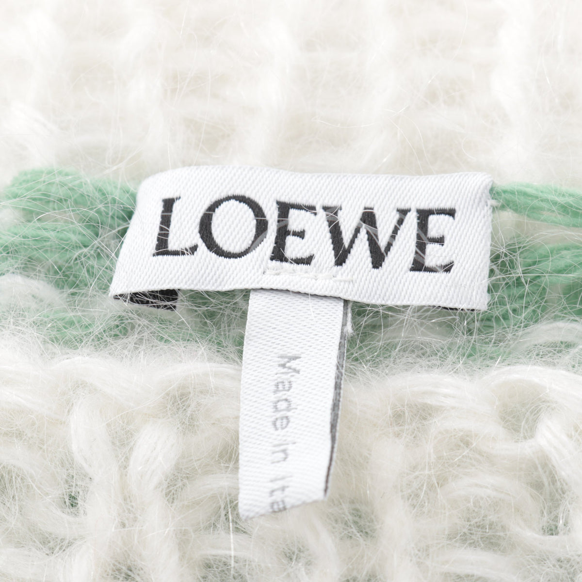 アナグラム ボーダー セーター モヘヤ ウール ホワイト マルチカラー ロエベ トップス LOEWE