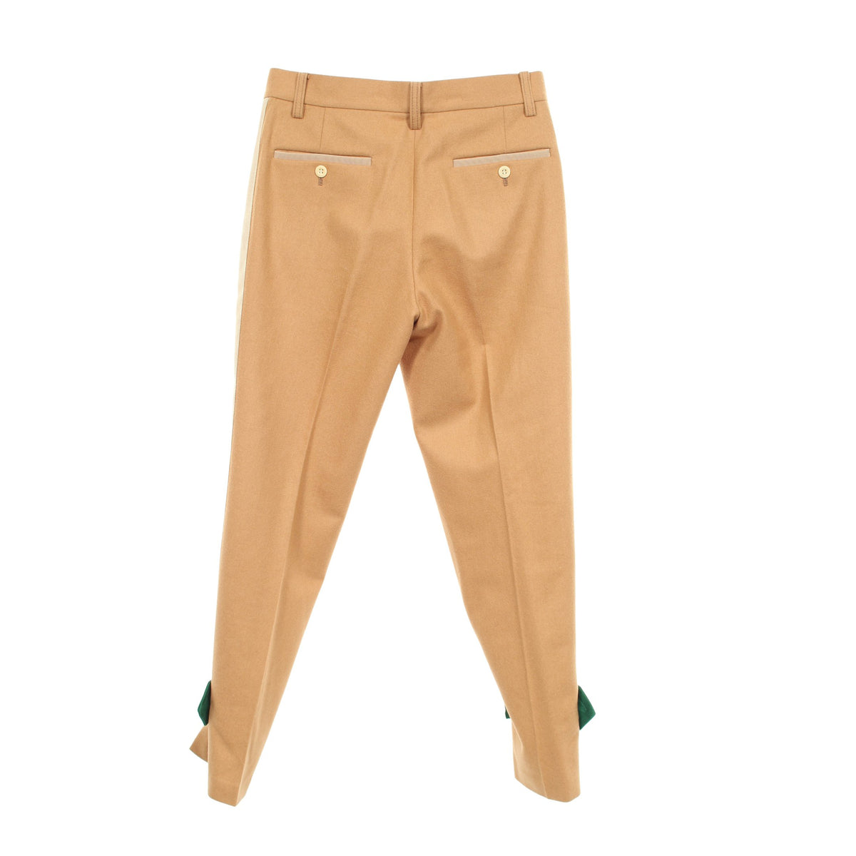 テーパード パンツ ウール ベージュ グリーン サカイ ボトムス sacai