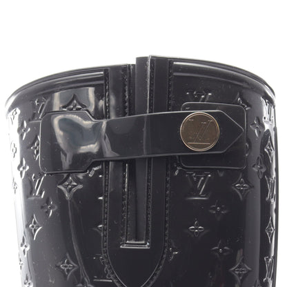 ドロップスライン モノグラム ロング レインブーツ レインシューズ ラバー ブラック ルイヴィトン シューズ LOUIS VUITTON
