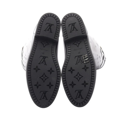 ドロップスライン モノグラム ロング レインブーツ レインシューズ ラバー ブラック ルイヴィトン シューズ LOUIS VUITTON