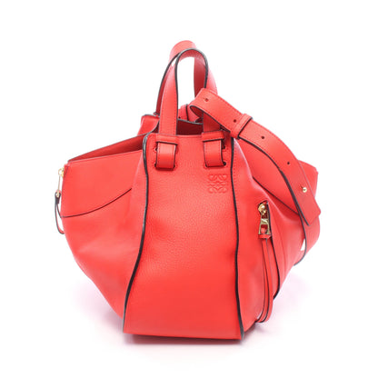 ハンモックバッグ スモール 2WAY ハンドバッグ レザー レッド ロエベ バッグ LOEWE