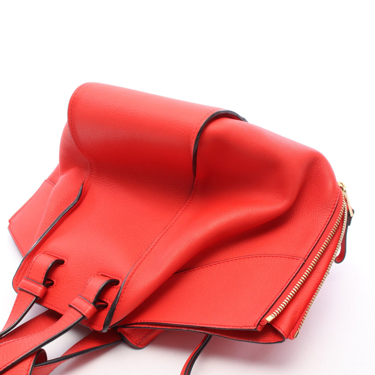 ハンモックバッグ スモール 2WAY ハンドバッグ レザー レッド ロエベ バッグ LOEWE