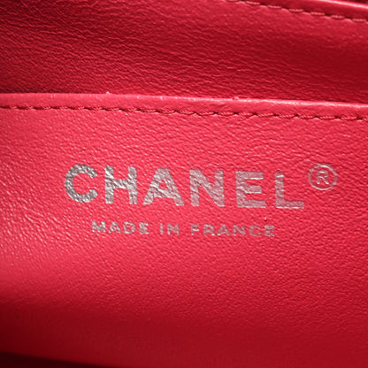ミニマトラッセ チェーンショルダーバッグ ラムスキン ピンク シルバー金具 シャネル