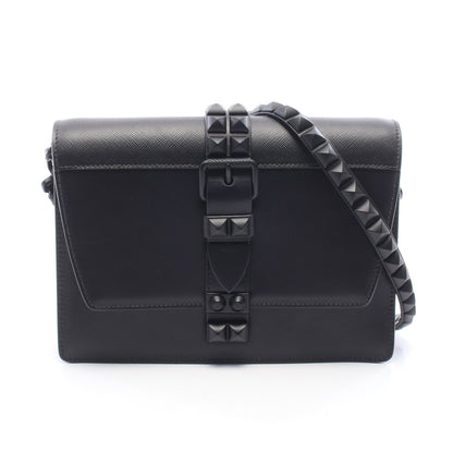 CITY CALF + SAFFI エレクトラ スタッズ ショルダーバッグ レザー ブラック プラダ