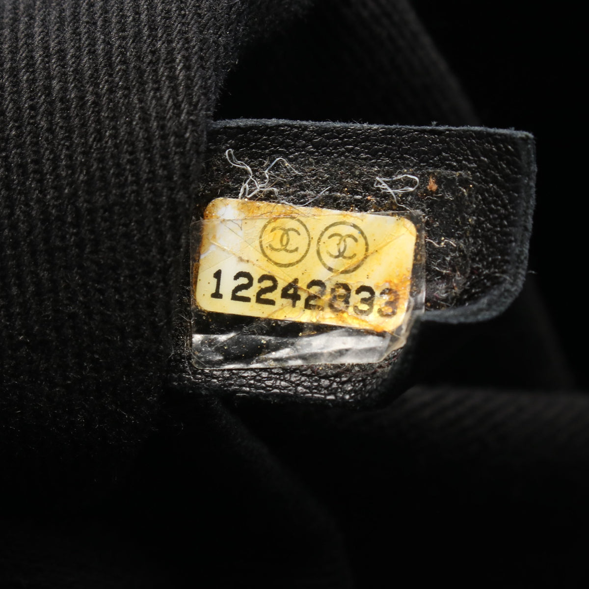 パリニューヨークライン ハンドバッグ トートバッグ ナイロン レザー ブラック シルバー金具 シャネル