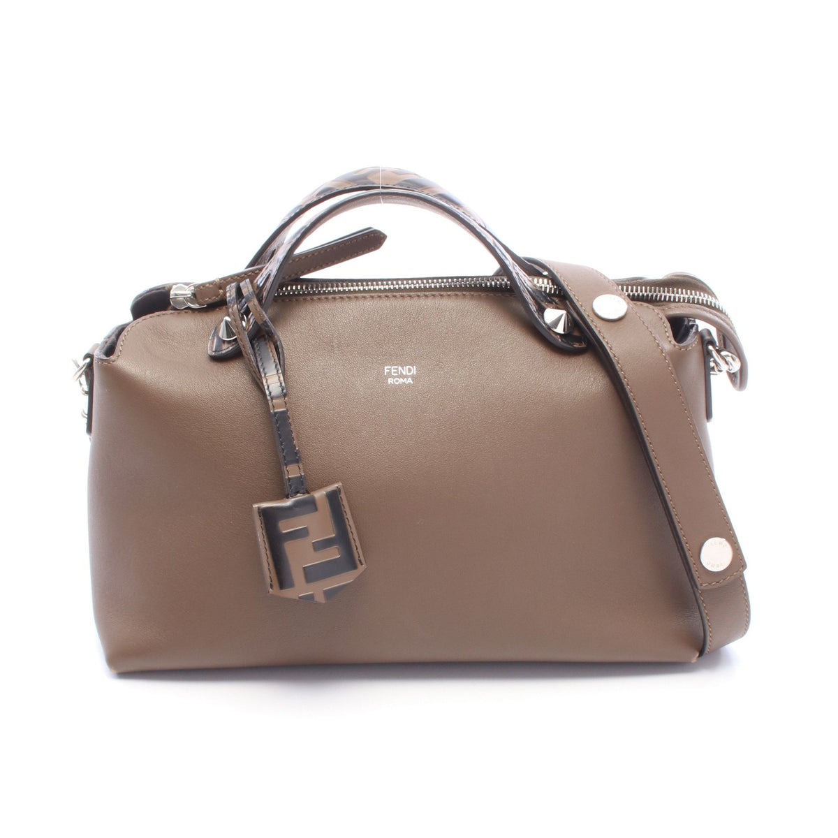 BY THE WAY MEDIUM バイザウェイ ミディアム ズッカ 2WAY ハンドバッグ レザー ブラウン ブラック フェンディ バッグ FENDI