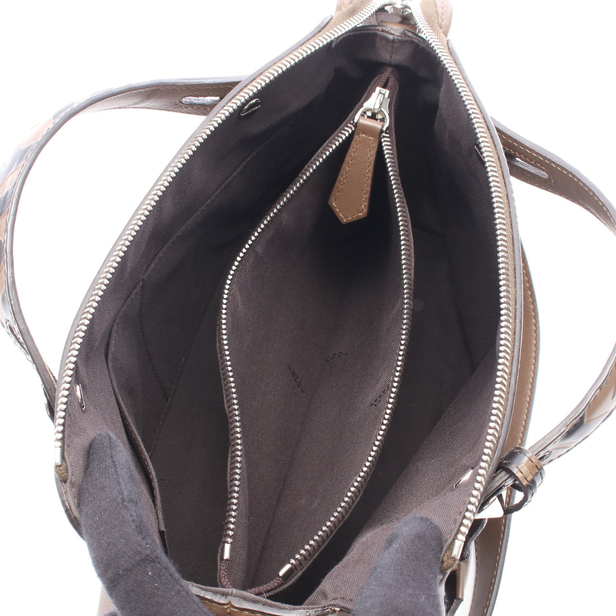 BY THE WAY MEDIUM バイザウェイ ミディアム ズッカ 2WAY ハンドバッグ レザー ブラウン ブラック フェンディ バッグ FENDI