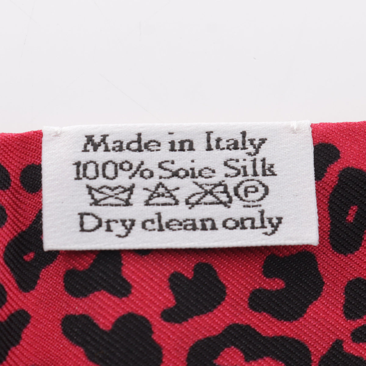 ミッツァ レオパード リボン スカーフ シルク ピンクレッド ブラック クリスチャンディオール 財布・小物 Christian Dior