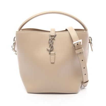 LE 37 スモール 2WAY ハンドバッグ レザー ベージュ サンローランパリ バッグ SAINT LAURENT PARIS