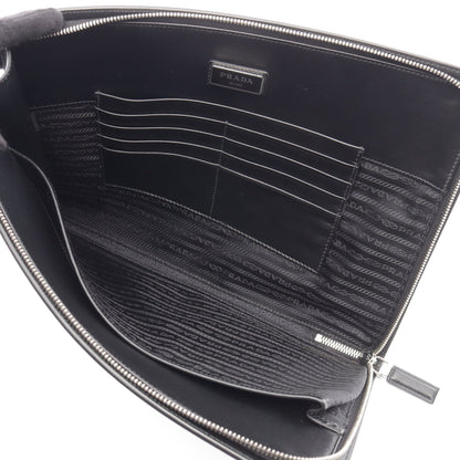 SAFFIANO TRAVEL クラッチバッグ サフィアーノレザー ブラック プラダ バッグ PRADA