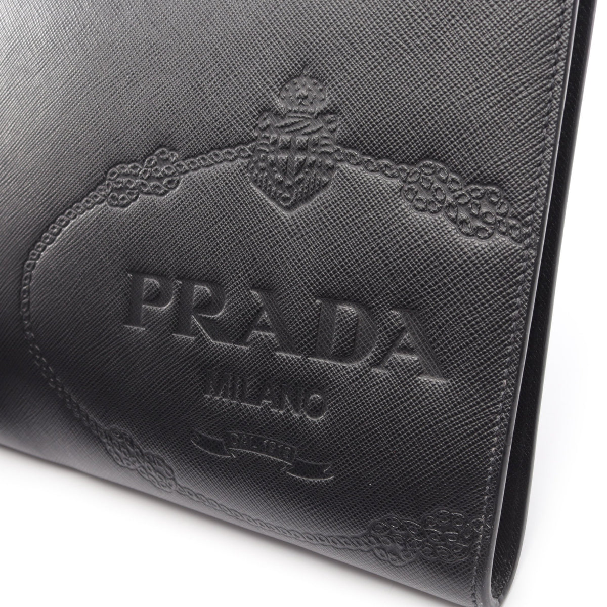 SAFFIANO TRAVEL クラッチバッグ サフィアーノレザー ブラック プラダ バッグ PRADA