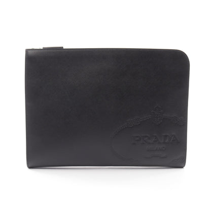 SAFFIANO TRAVEL クラッチバッグ サフィアーノレザー ブラック プラダ バッグ PRADA