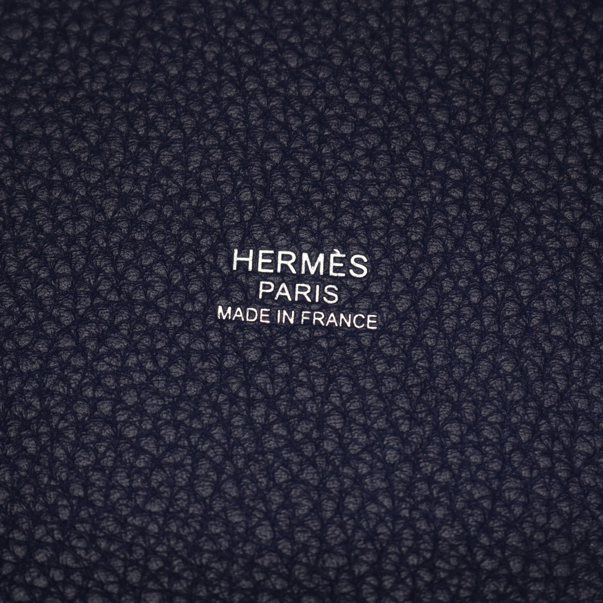 ピコタンロックMM ブルーアンクル ハンドバッグ トリヨンクレマンス ダークブルー シルバー金具 Z刻印 エルメス バッグ HERMES