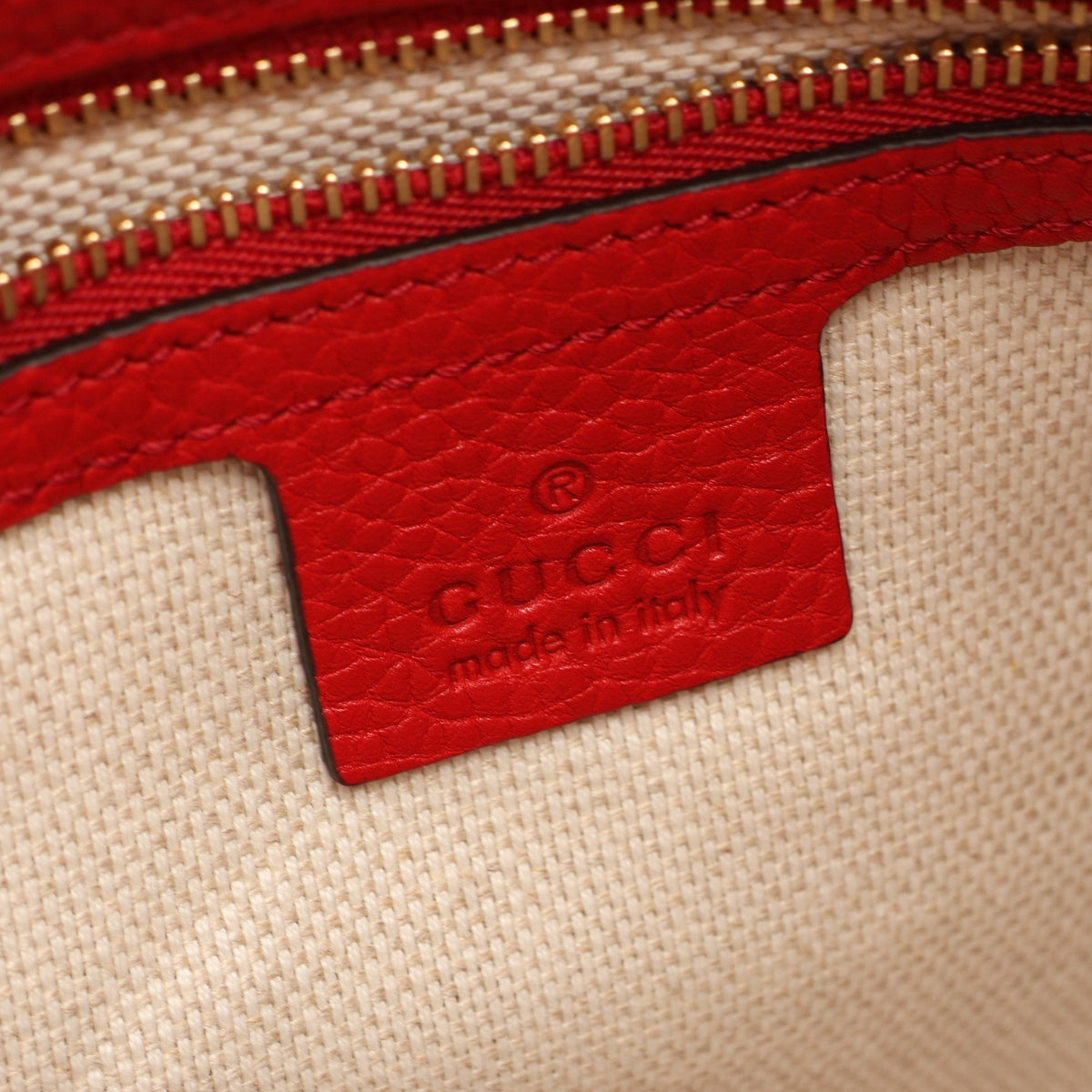 ソーホー インターロッキングG チェーンショルダーバッグ レザー レッド グッチ バッグ GUCCI