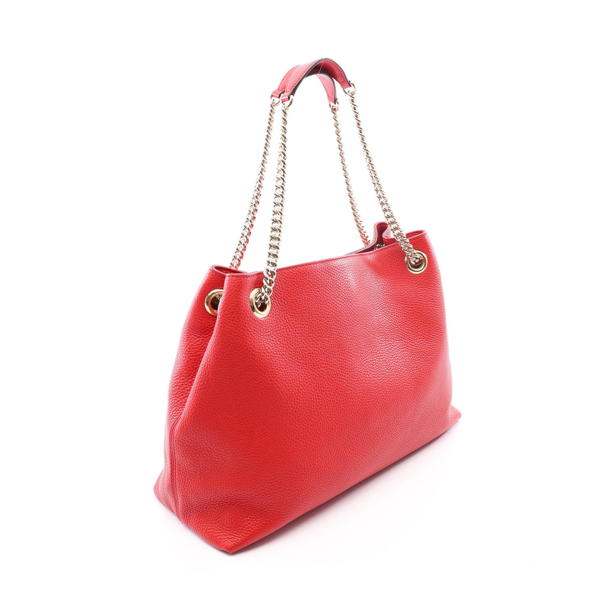 ソーホー インターロッキングG チェーンショルダーバッグ レザー レッド グッチ バッグ GUCCI