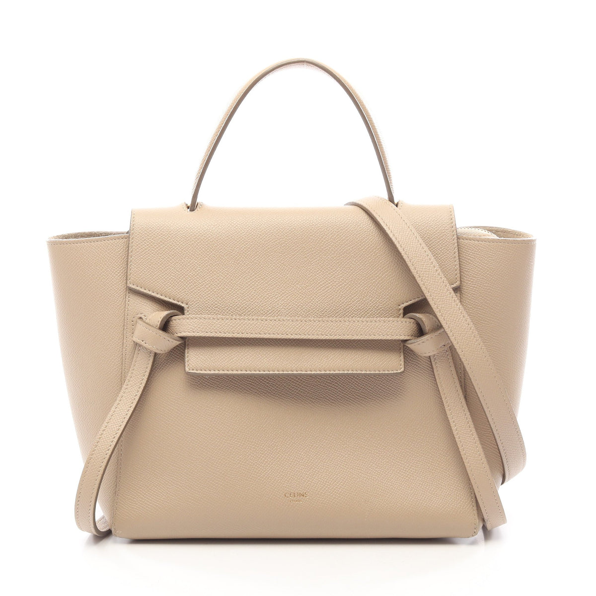 BELT BAG MICRO ベルトバッグ マイクロ 2WAY ハンドバッグ レザー グレーベージュ セリーヌ