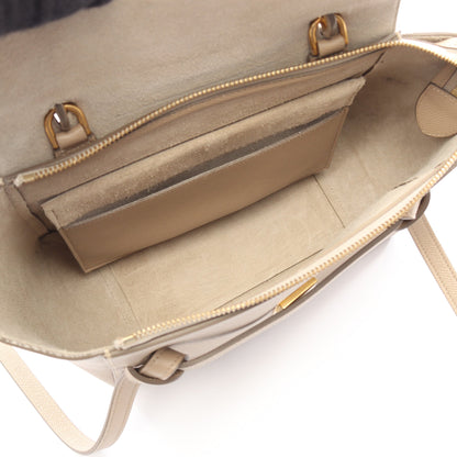 BELT BAG MICRO ベルトバッグ マイクロ 2WAY ハンドバッグ レザー グレーベージュ セリーヌ