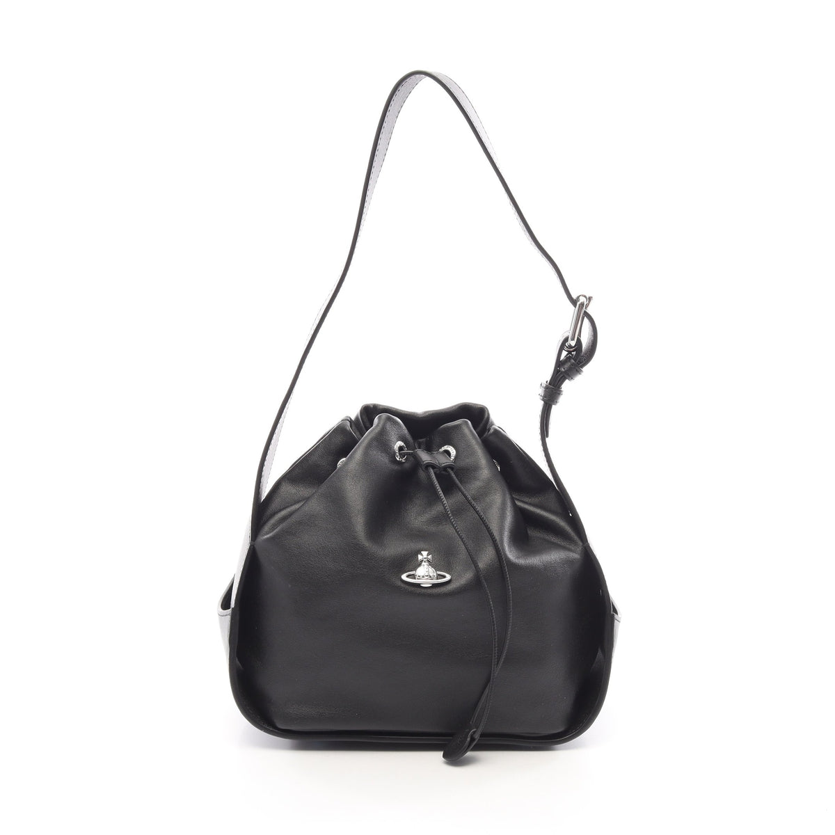 STACEY BUCKET BAG ハンドバッグ レザー ブラック ヴィヴィアンウエストウッド