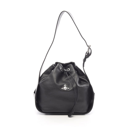 STACEY BUCKET BAG ハンドバッグ レザー ブラック ヴィヴィアンウエストウッド